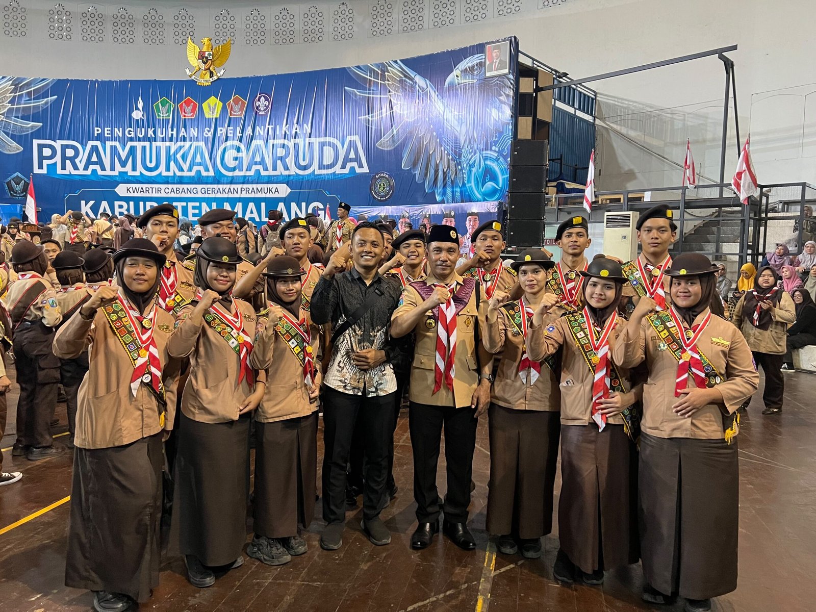 15 Siswa SMAN 1 Turen Dikukuhkan Jadi Pramuka Garuda Kwarcab Malang
