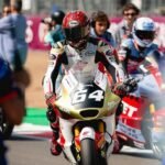 Mario Aji bersyukur usai menuntaskan balapan sulit di Moto2 Inggris 2026 (9/8)./IG @mariosuryoaj1