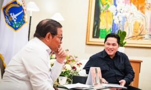 Gubernur DKI Jakarta Pramono Anung ditemui Ketum PSSI Erick Thohir jelang FIFA ASEAN Cup 2026 di Indonesia./IG @erickthohir