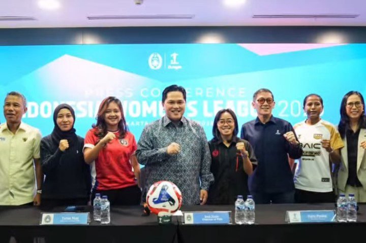 Ketum PSSI Erick Thohir meluncurkan Indonesia Women's League 2026/27, tegaskan sepak bola wanita tak dinomorduakan./IG @erickthohir