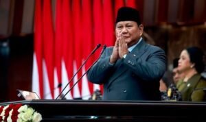 Presiden Prabowo Subianto berpidato dalam sidang tahunan di Gedung DPR RI Jakarta, Jumat (14/8)./IG @presidenrepublikindonesia