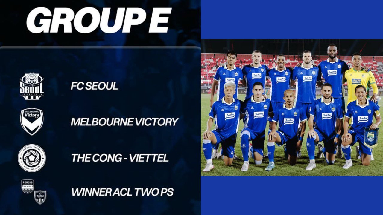 Hasil drawing AFC Champions League Two 2026/27, Persib Bandung segrup dengan FC Seoul, Melbourne City, dan wakil Vietnam./IG @persib