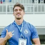 Mauro Zijlstra menjadi pemain baru Arema FC yang diperkenalkan sebelum laga uji coba melawan Rans Nusantara FC di Stadion Kanjuruhan, Malang (22/8)./IG @aremafcofficial