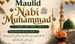 BPBD Kabupaten Malang menyambut Maulid Nabi Muhammad 2026 dengan mengutip Surat Alquran Al Ahzab 21./IG @bpbd_malangkab