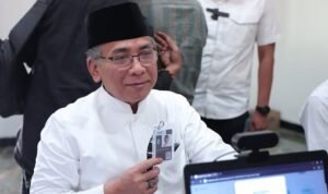 Gus Yahya meninjau venue pelaksanaan Muktamar NU ke-35 di Jombang sekaligus melakukan registrasi./IG @yahyacholilstaquf