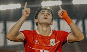 Amar Brkic cetak gol kill the game ke gawang Australia dan mengantarkan Timnas Indonesia U-20 lolos ke Piala Asia U-20 2027./IG @timnasindonesia