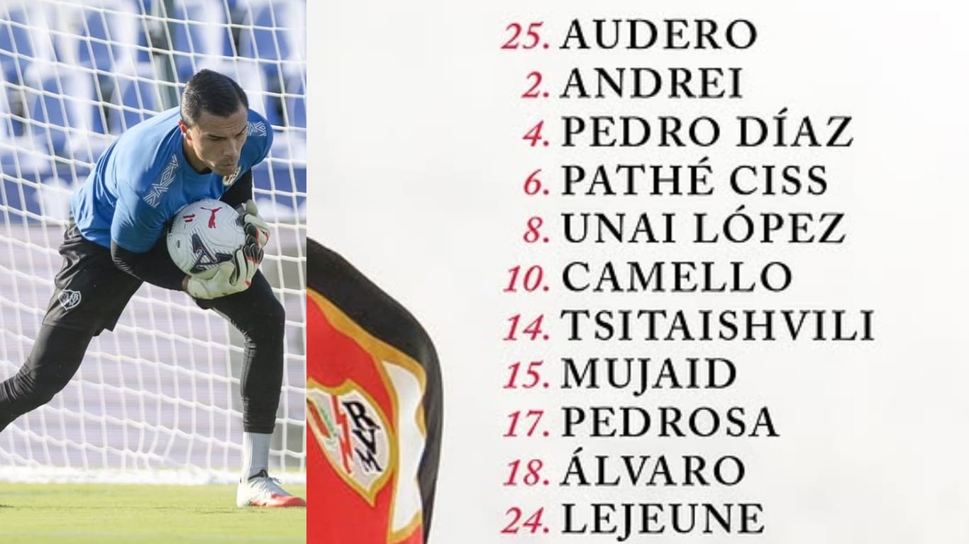 Emil Audero menjalani laga kedua bersama Rayo Vallecano saat menjamu Espanyol di Butarque, Leganes pekan keenam La Liga Spanyol 2026/27./IG @rayovallecano