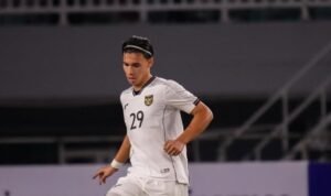 Dion Markx saat membela Timnas U-23, kini mendapat panggilan Timnas Indonesia senior untuk FIFA ASEAN Cup 2026./IG @dion.markx