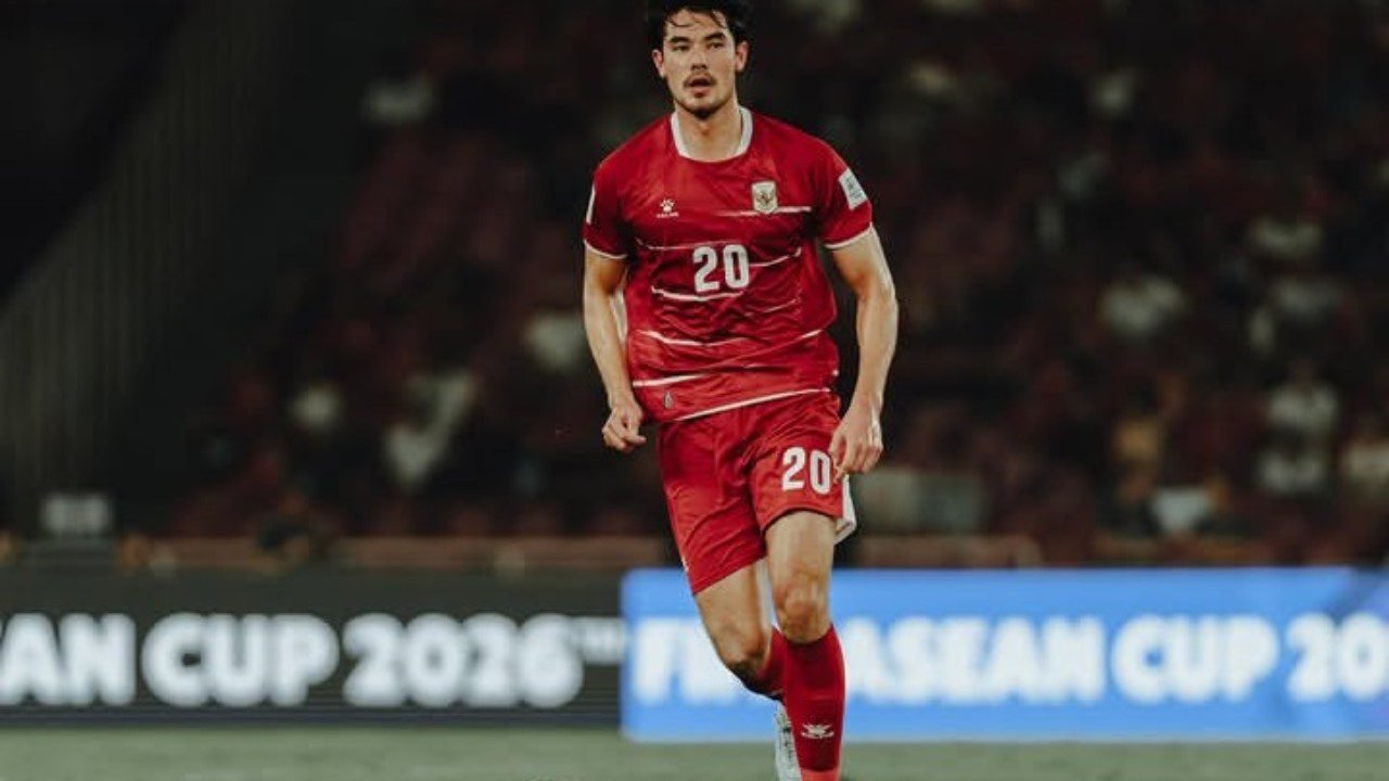 Elkan Baggott menyambut hasil positif pada laga pertama Timnas Indonesia di FIFA ASEAN Cup 2026, dan mendapat apresiasi Maarten Paes./IG @elkanbaggott