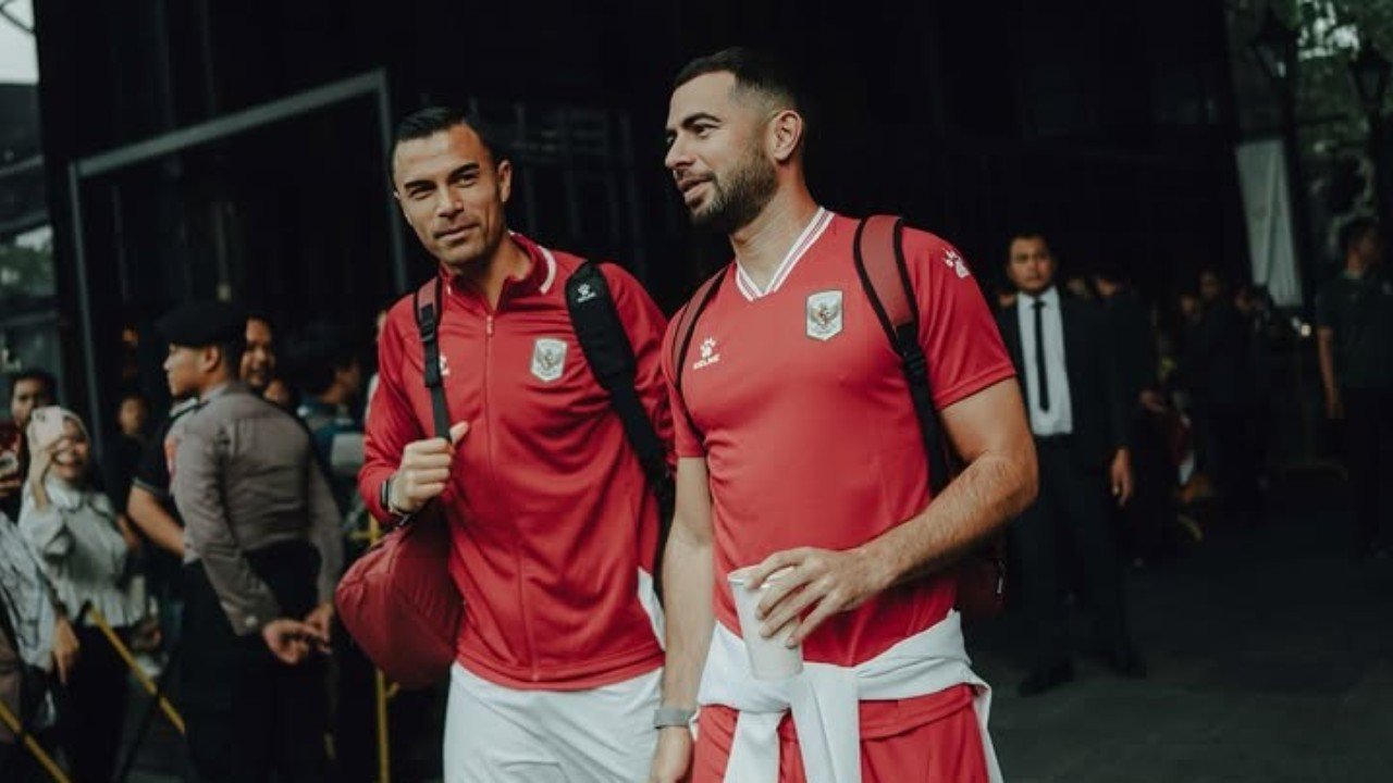 Emil Audero dan Jordi Amat saat mengikuti latihan perdana Timnas Indonesia jelang FIFA ASEAN Cup 2026 di Jakarta./IG @jordiamat5