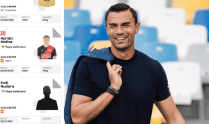Emil Audero resmi masuk daftar pemain Rayo Vallecano musim 2026/27 di situs La Liga Spanyol./kolase LaLiga dan IG @emil_audero