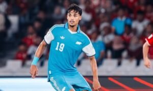 Penyerang Singapura, Ilhan Fandi redup saat menghadapi bek-bek liga Eropa di Timnas Indonesia dalam laga pertama FIFA ASEAN Cup 2026 (25/9)./IG @lioncitysailors.fc