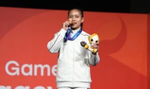 Desak Made Rita Emas Asian Games 2026 Atlet panjat tebing putri Indonesia, Desak Made Rita Kusuma Dewi meraih medali emas Asian Games 2026 di nomor speed putri pada Rabu (30/9)./dok.Kemenpora RI