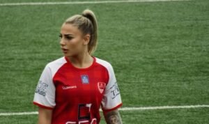 Sofia Grace Iaderosa saat menjadi top skor Volos 2004 di Greek Division B musim 2024/25./IG @sofia.iaderosa17