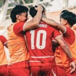 Theo Leeming menjebol gawang Australia dan membawa Timnas Indonesia U-20 mendekati pintu lolos Piala Asia U-20 2027./IG @timnasindonesia