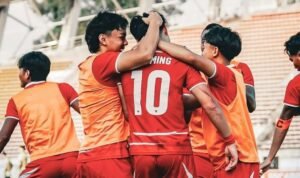 Theo Leeming menjebol gawang Australia dan membawa Timnas Indonesia U-20 mendekati pintu lolos Piala Asia U-20 2027./IG @timnasindonesia