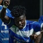 Modou Manneh membawa Isenmulang Kalteng FC meraih kemenangan dan poin perdana di BRI Super League 2026/27 usai mengalahkan Persijap di Jepara pekan ke-5 (16/10)./IG @liga1match